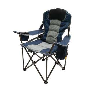 OZtrail Goliath Camp Chair Blue & Grey