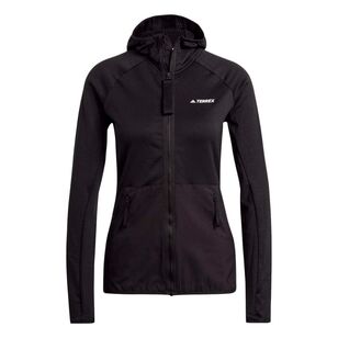 adidas Women's Terrex Tech Fleece Hooded Jacket Black
