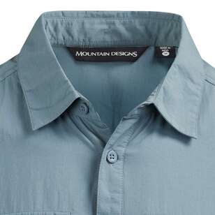 Mountain Designs Men's Ormiston II Short Sleeve Shirt Blue