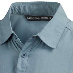 Mountain Designs Men's Ormiston II Short Sleeve Shirt Blue