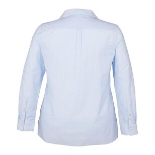 Cape Women's Ariana Long Sleeve Shirt Plus Size Azure Stripe
