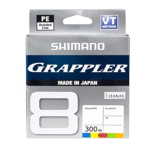 Shimano Grappler Braid Line 300 Metre Spool Multicoloured