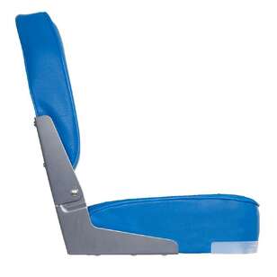 Oceansouth Deluxe Folding Boat Seat Blue & White