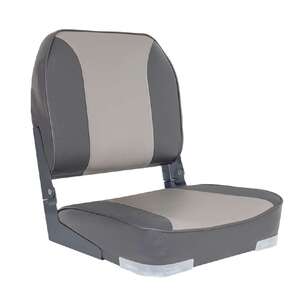 Oceansouth Deluxe Folding Boat Seat Grey & Charcoal