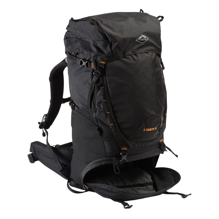 Mountain Designs X-Country 75L Technical Hiking Pack Jet Black