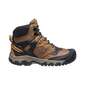 Keen Men's Ridge Flex Waterproof Mid Hiking Boots Bison Golden Brown