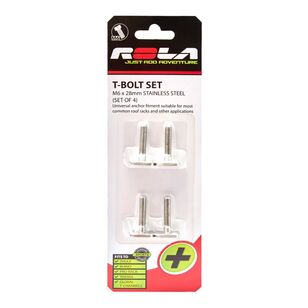 Rola SS T bolts Hardware Pack 4 Pack Silver