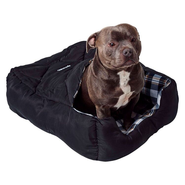 Spinifex Take Anywhere Black Pet Sleeping Bag Black