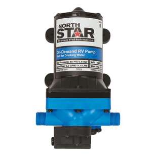 NorthStar 11.4L Fresh Water RV Pump Black 11.4 L