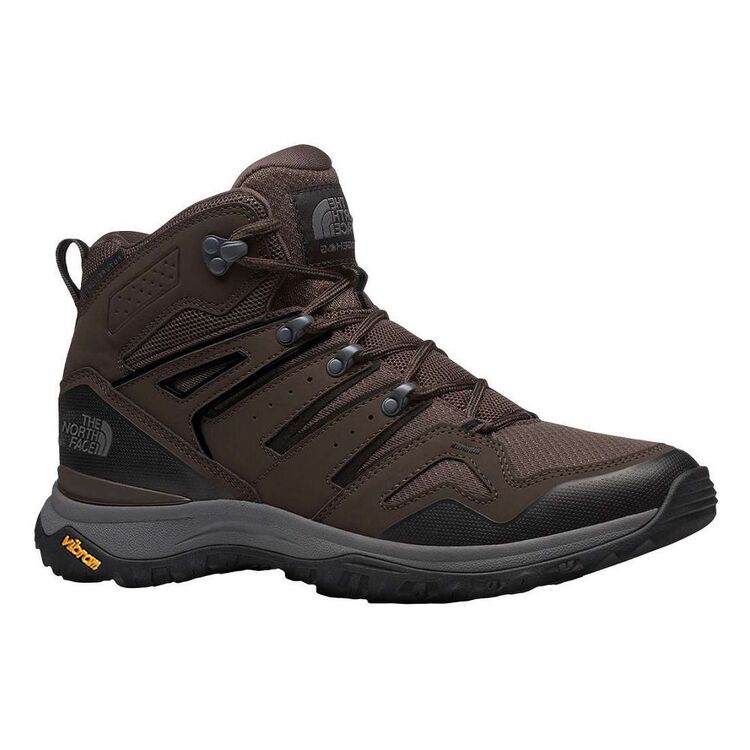 The North Face Men's Hedgehog Futurelight Waterproof Mid Hiking Boots Coffee Brown & TNF Black