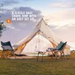 Yonder Outdoor Argyle Bell Tent Natural