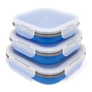 Companion Popup Food Containers 3 Pack Blue