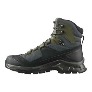 Salomon Men's Quest Element Gore-Tex Mid Hiking Boots Black, Lichen Green & Olive 10