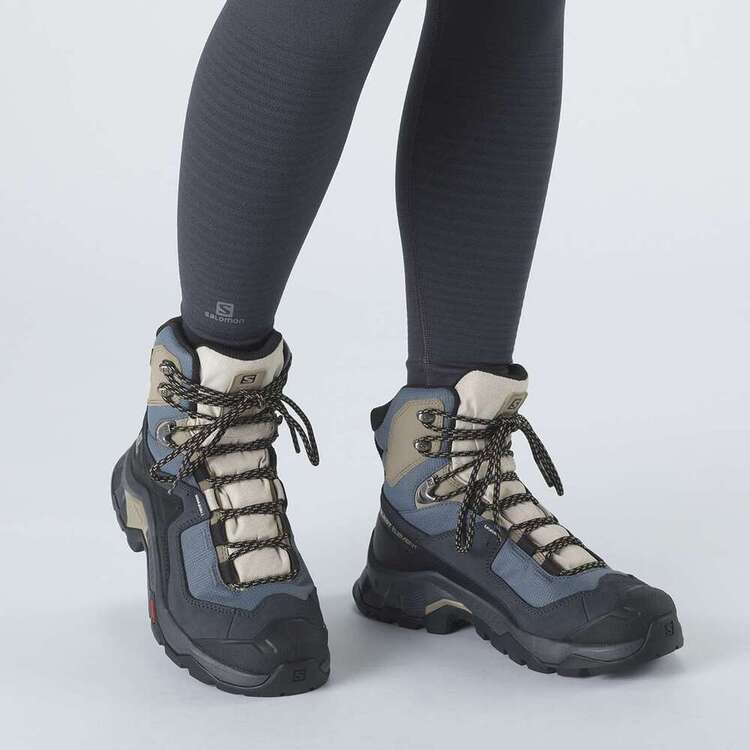 Salomon Women's Quest Element Gore-Tex Mid Hiking Boots Ebony & Stormy Weather
