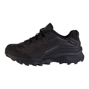 Merrell Kids' Moab Speed Waterproof Low Hiking Shoes Triple Black