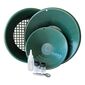 Prospecting 7 Piece Gold Panning Kit Green, Clear & Silver