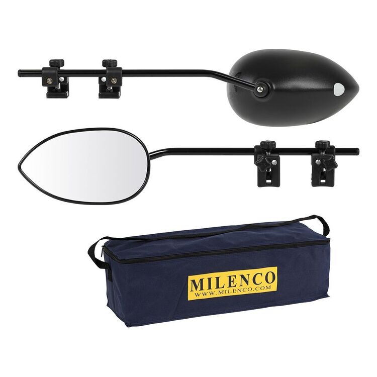 Milenco Aero 4 Extra Wide Convex Mirror Twin Black