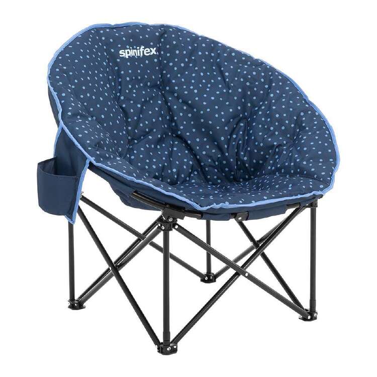 Spinifex Youth Dot Moon Chair Navy & Blue Dot