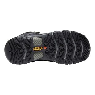 Keen Men's Ridge Flex Waterproof Mid Hiking Boots Magnet Black