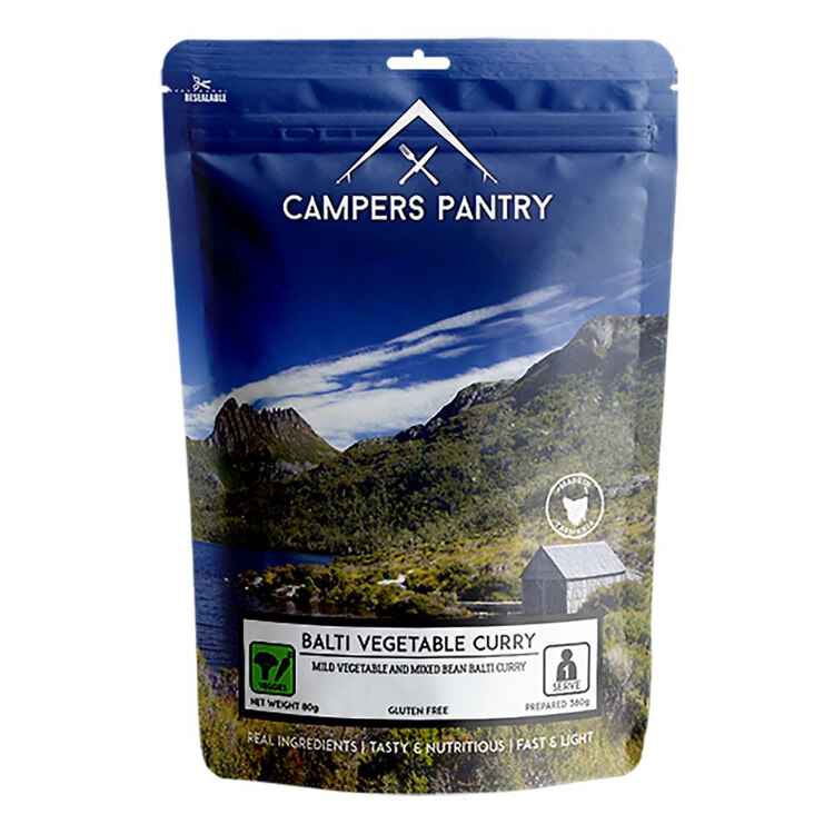 Campers Pantry Balti Vegetable Curry Single Meal