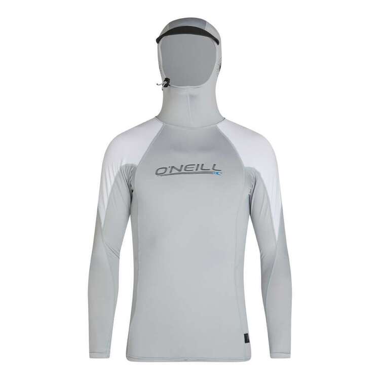 O'Neill Men's Premium Ozone Long Sleeve Rashvest Grey & White