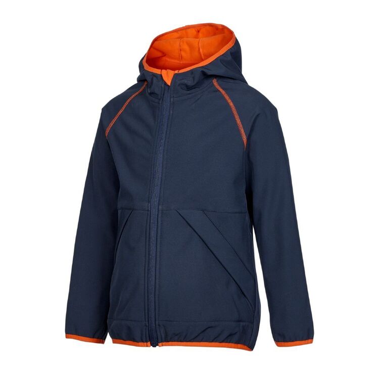 Cape Youth Contrast Bind Softshell Jacket Carbon