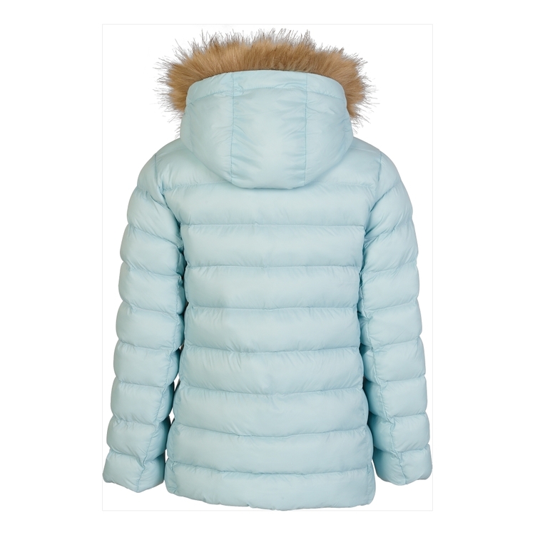 Cape Youth Fur Trim HD Recycled Puffer Jacket Green