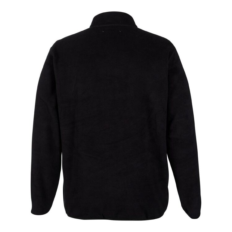 Cape Men's Plus Size Full Zip Frost Fleece Top Black