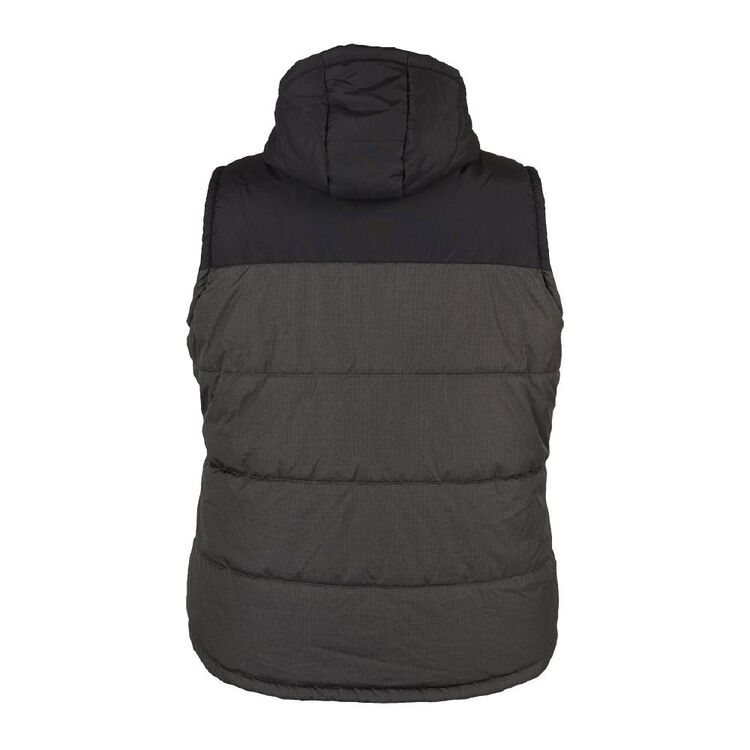 Cape Women's Rayna Puffer Vest Plus Size Charcoal & Black
