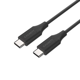 Cygnett Essentials USB-C To USB-C Charge Cable 1 m Black 1 m
