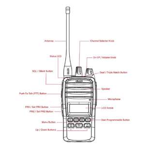 GME TX6600SL 5 Watt IP67 UHF Handheld Radio