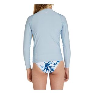 O'Neill Girls' Basic UV Long Sleeve Rash Vest Seaglass 10