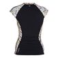 O'Neill Women's Laney Full Zip Short Sleeve Rash Vest Black
