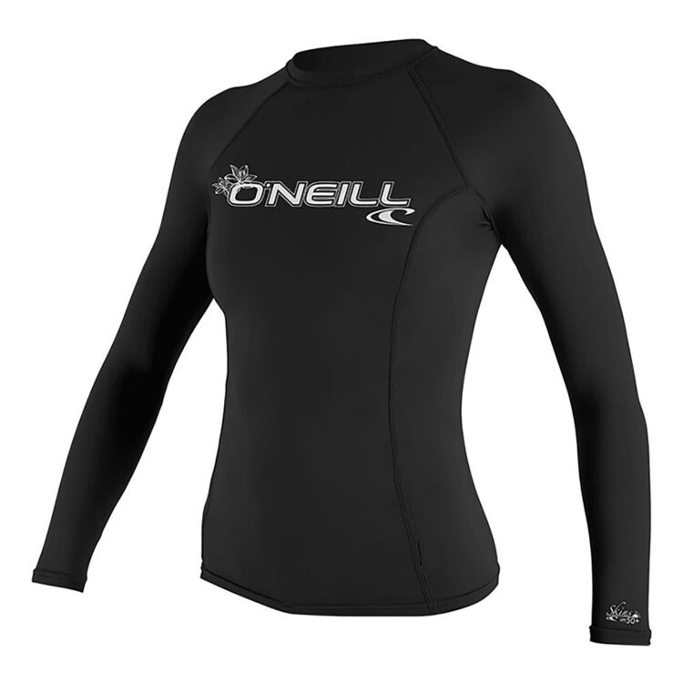 O'Neill Women's Basic Long Sleeve Rash Guard Black