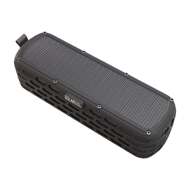 Solar Portable 20W IPX5 Bluetooth Speaker Black