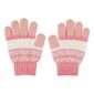 Cape Girls' Striped Gloves Pink Multi One Size Fits Most