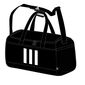 adidas Essentials 3-Stripes Medium Duffel Bag Black & White Medium