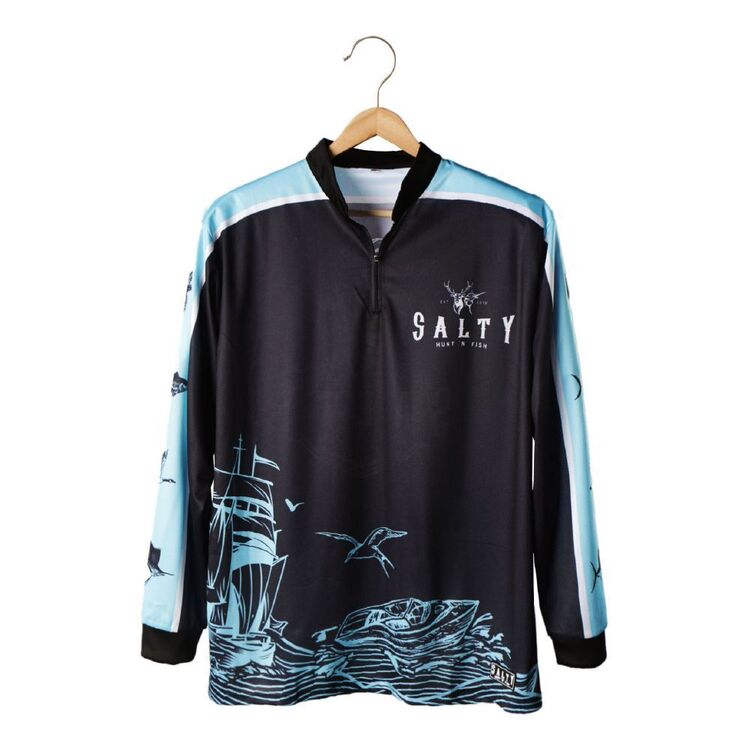 Salty Captain Seven Seas Fishing Shirt