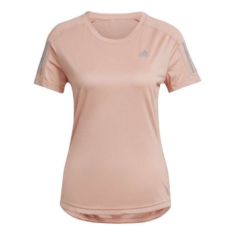 adidas Women's Own The Run Short Sleeve Tee Ambient Blush
