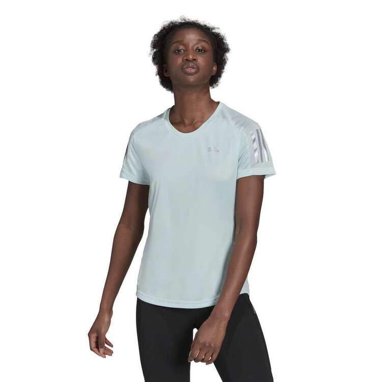 adidas Women's Own The Run Short Sleeve Tee Halo Mint
