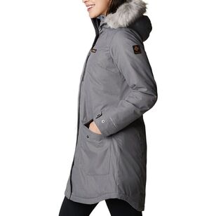 Columbia Women's Suttle Mountain Long Insulated Jacket 023 - City Grey & Chalk Large