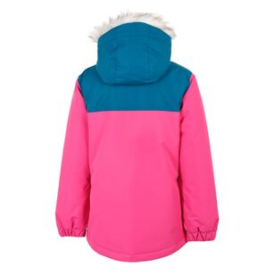 37 Degrees South Youth Neve Snow Jacket Lumins Pink & Marine Teal