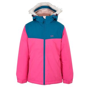 37 Degrees South Youth Neve Snow Jacket Lumins Pink & Marine Teal