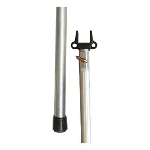 SUPA PEG 275cm Adjustable Ridge Rail Support Pole Silver