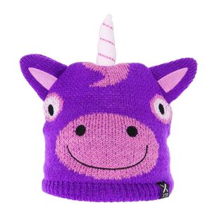 XTM Kids' Zoolander Unicorn Beanie Purple One Size Fits Most