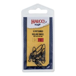 Halco Brass Ball Bearing Swivel With Coastlock Snap Black