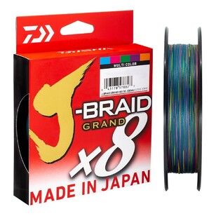 Daiwa J-Braid x8 Grand Braid Line 300 Metre Spool Multicoloured