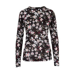 Chute Women's Mountain Thermal Top Black Floral