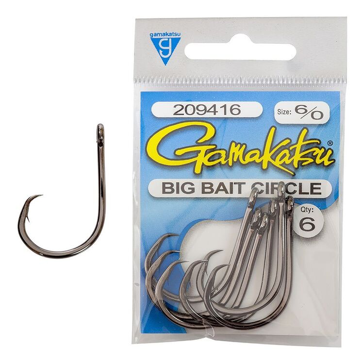 Gamakatsu Big Bait Circle Hook 6 Pack Black