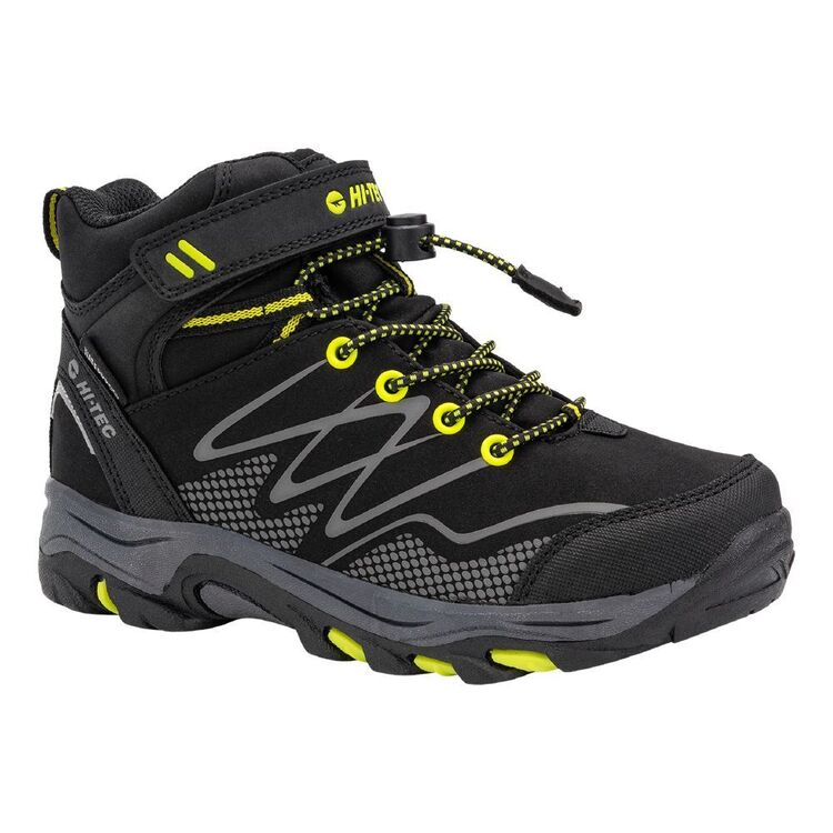 Hi-Tec Kids' Blackout Waterproof Mid Hiking Shoes